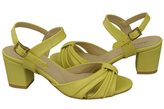 Damenschuhe Zitronensandalen, Naturleder 168 ElitaBut