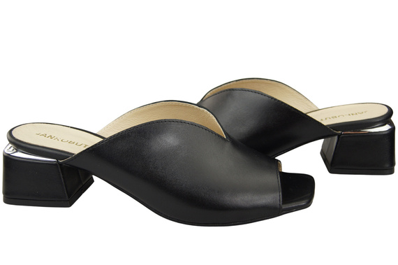 Damen Schuhe Absätze Flip Flops Schwarz Naturleder 210 ElitaBut