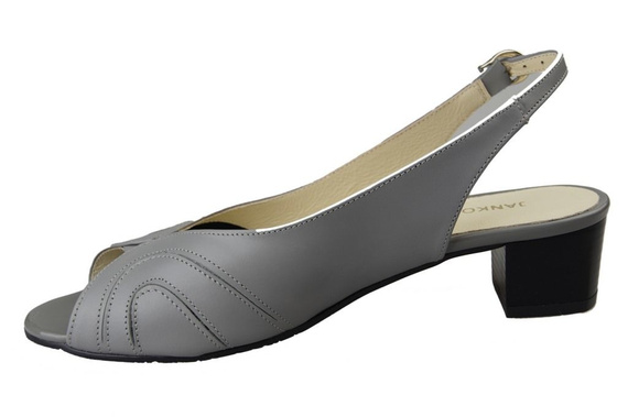 Damenschuhe Sandalen, Naturleder, Grau 991 ElitaBut