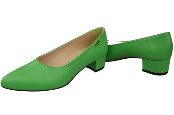 Damen Pumps Limette mit niedrigem Absatz zeitlose Eleganz und Komfort 220 ElitaBut