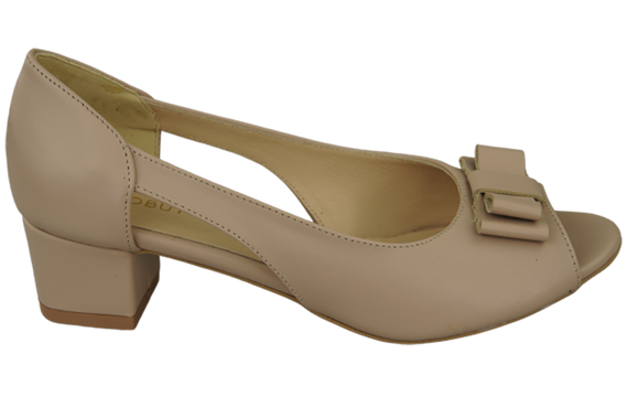 Damenschuhe Cappuccino-Sandalen, Naturleder, 145 ElitaBut