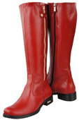 Damenstiefel, Stiefel, Naturleder, Rot 884 ElitaBut