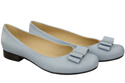 Damen Ballerinas, Naturleder, Hellblau 702 ElitaBut