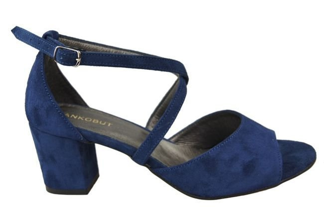 Damenschuhe Sandalen Marineblau, Naturleder, Wildleder 111 ElitaBut