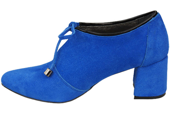 Damenschuhe, Schuhe, Azurblau, Natursamtleder, 183 ElitaBut