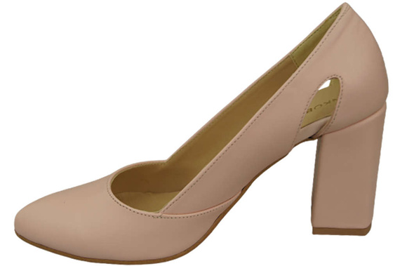 Damenschuhe Pumps Rosa Puder Naturleder 184 ElitaBut
