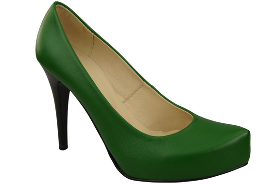 Damen Footwear Grün Stiletto Pumps Naturleder 205 ElitaBut