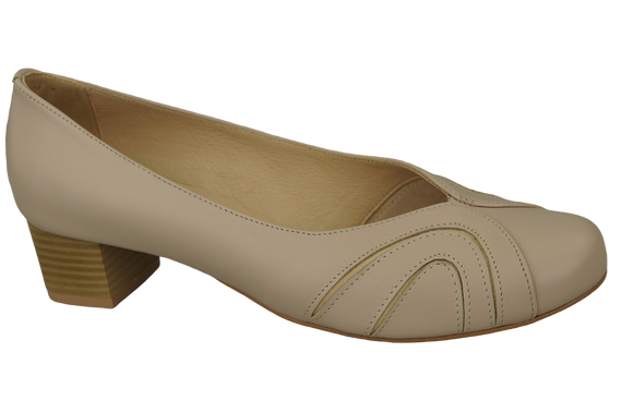Damenschuhe Pumps Naturleder Cappuccino Lico 786 ElitaBut