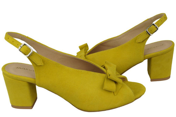 Damenschuhe Zitronensandalen, Naturleder, Wildleder 148 ElitaBut