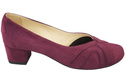 Damenschuhe Pumps, natürliches Wildleder, Burgund 786 von ElitaBut