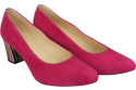 Damenschuhe Pumps Fuchsia Natürliches Wildleder Dekorativer Absatz 158 von ElitaBut
