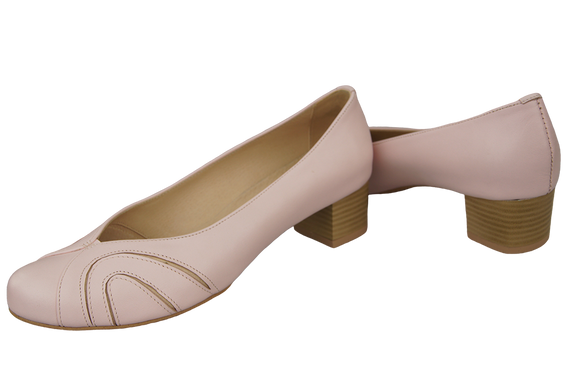 Damenschuhe Pumps, Naturleder, Puderrosa 786 ElitaBut