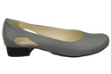 Damen-Ballerinas Grau, Naturleder 103 ElitaBut