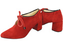 Damenschuhe Rote Schuhe, natürliches Veloursleder 183 ElitaBut