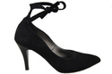 Damenschuhe Pumps, natürliches Wildleder, Schwarz 983 ElitaBut
