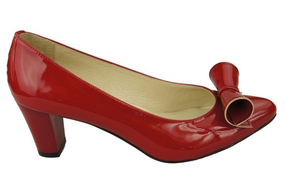 Damenschuhe Pumps Naturleder Rotlack 975 ElitaBut