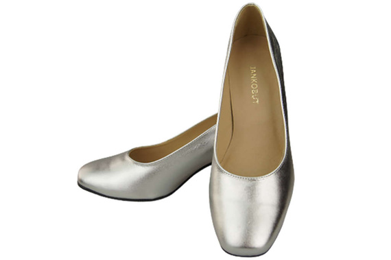 Damenschuhe Pumps Naturleder 171 Silber ElitaBut