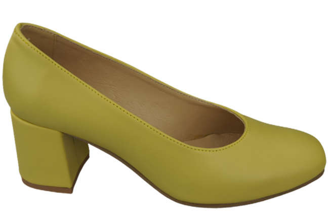 Damenschuhe Pumps Naturleder 171 Lemon ElitaBut