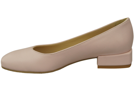 Bequeme Frauen Schuhe Puderrosa Flats Natural Leder 204 ElitaBut