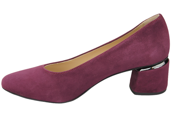 Damenschuhe Pumps Burgunderrot Natürliches Wildleder 143 Von ElitaBut