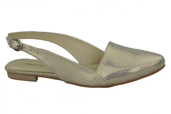 Schuhe Damen Sandalen Gold Naturleder 996 ElitaBut
