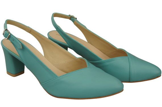 Damen Footwear Türkis Stiletto Sandalen Natural Leder 217 ElitaBut