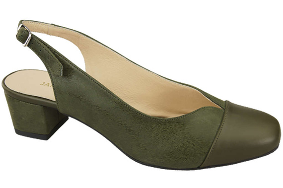 Damenschuhe Sandalen Naturleder 165 Olive ElitaBut