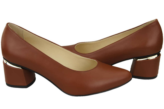 Damenschuhe Pumps Braun Naturleder 143 ElitaBut