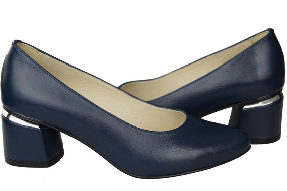 Damenschuhe Pumps Marineblau Naturleder 143 ElitaBut