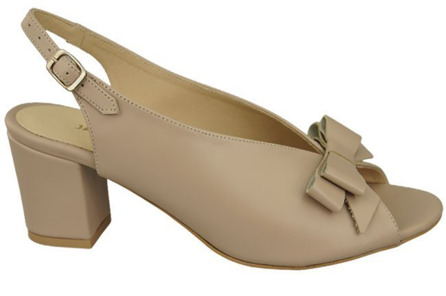 Damenschuhe Cappuccino Sandalen Grain, Naturleder, Grain 148 L ElitaBut