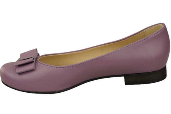 Damen Ballerinas Naturleder Lila 702 ElitaBut