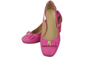 Schuhe Damen Fuchsia Pumps aus Naturleder mit dekorativem Absatz 199 ElitaBut