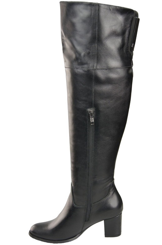 Footwear Overknee-Stiefel für Damen, Naturleder 190 Schwarz ElitaBut