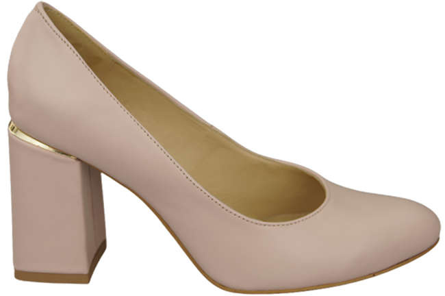 Damenschuhe Pumps Rosa Puder Naturleder 179 ElitaBut
