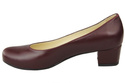 Damenschuhe Pumps Naturleder 116 Burgund ElitaBut