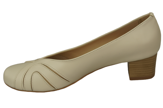 Damenschuhe Pumps Naturleder Beige Ecru 786 ElitaBut