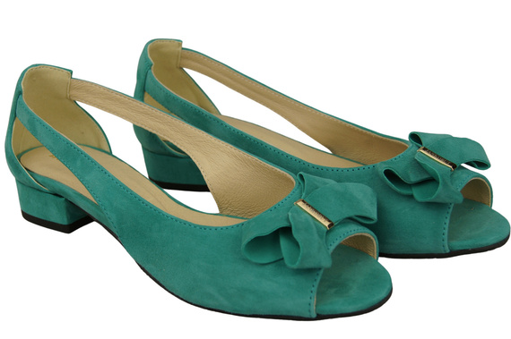 Schuhe Türkisfarbene Damensandalen aus natürlichem Wildleder 994 Kombination aus Stil und Komfort ElitaBut