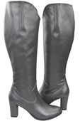 Stilvolle Damen Graphit Stiletto Stiefel Naturleder 211 ElitaBut