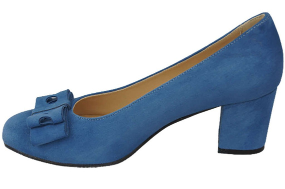 Damenschuhe Pumps Blau, natürliches Wildleder 163 ElitaBut