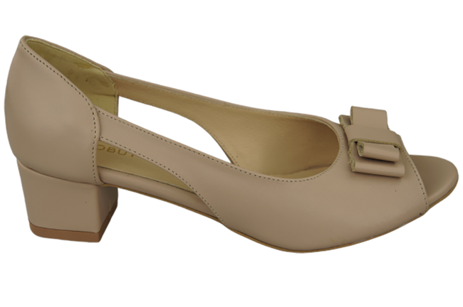 Damenschuhe Cappuccino-Sandalen, Naturleder, 145 ElitaBut