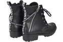 Schuhe Damenstiefeletten mit der Aufschrift NICE, Naturleder, Schwarz 173 L ElitaBut
