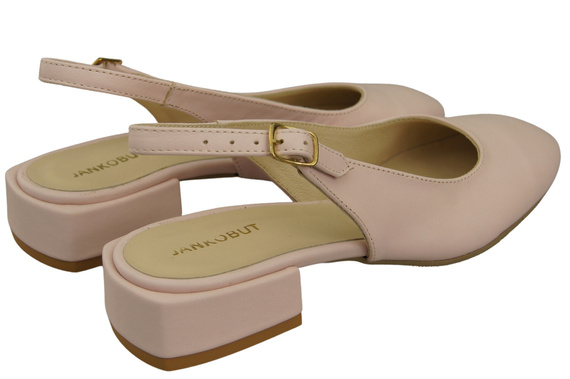 Damen Schuhe Sandalen Puderrosa Flacher Absatz Naturleder 206 ElitaBut