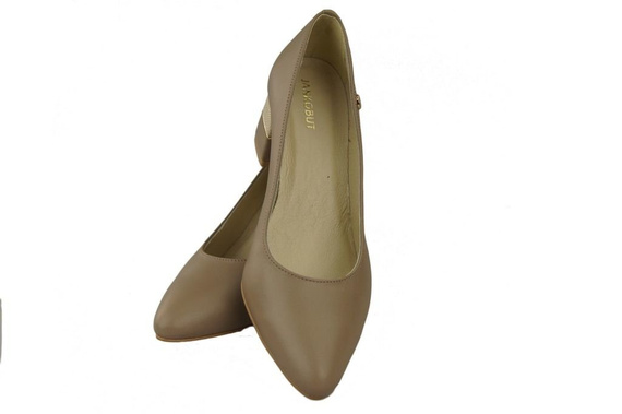Damenschuhe Cappuccino-Pumps Naturleder 142 ElitaBut