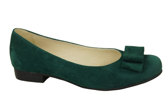 Damenschuhe Ballerinas Malachit Naturleder Wildleder 126 ElitaBut