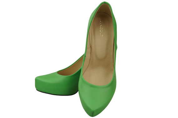 Damen Footwear Limette Stiletto Pumps Naturleder 205 ElitaBut