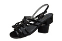 Damenschuhe Sandalen mit flachem Absatz Schwarz 622 ElitaBut