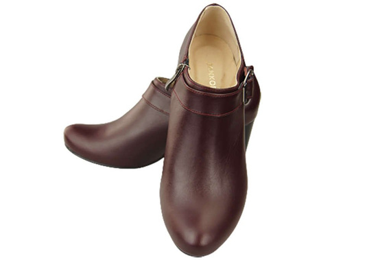 Schuhe Damenschuhe, Naturleder, Burgund 826 ElitaBut