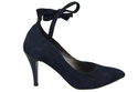 Damenschuhe Pumps, natürliches Wildleder, Marineblau 983 ElitaBut