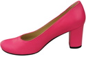 Klassische Damen Neon Pink Leder Mandel Nase Pumps 201 ElitaBut