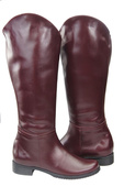 Schuhe Damenstiefel Stiefel, Naturleder 124 Bordo ElitaBut